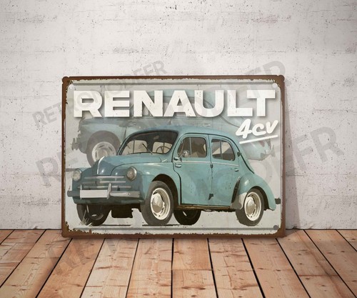 Plaque métal vintage renault