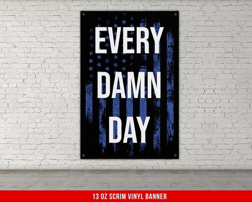 Motivational gym banner blue - motivational,