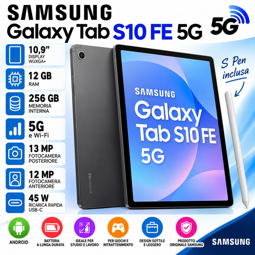 Samsung galaxy tab s10 - fe, 5g
