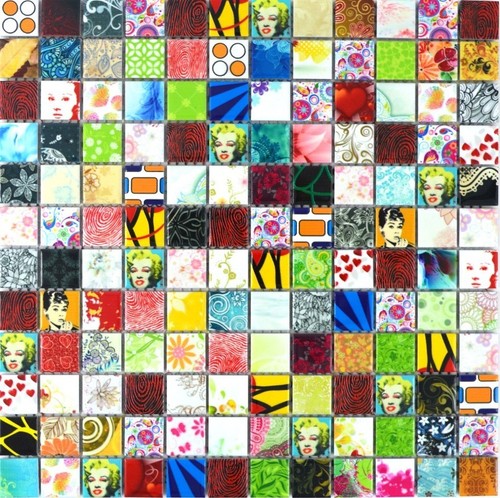 Piastrella ceramica mosaico - in,