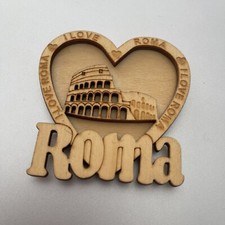 I Love Roma Wooden Fridge