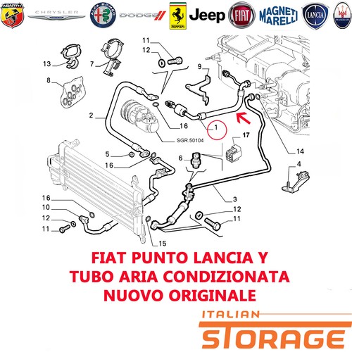 Fiat punto lancia - lancia, tubo