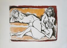 GUTTUSO RENATO (1911 - 1987) TRE NUDI acquaforte - acquatinta 1971 cm. 50 x 70