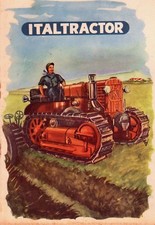 PUBBL. 1951 ITALTRACTOR TRATTORE TRATTRICE URSUS 55 CINGOLI SOLCATRICE CAMPO   