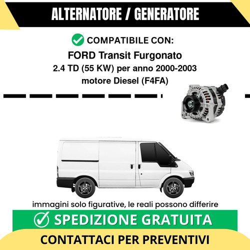 Alternatore ford transit - alternatore,