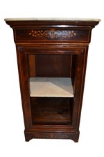 elegante tavolino da notte Carlo X  epoca '800 in palissandro