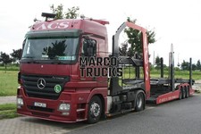 Truck photo Mercedes-Benz Actros 1844 Car transporter Germany red ACS Sol #a9va