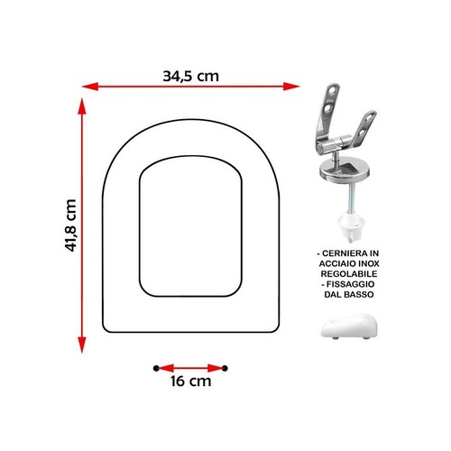 Sedile copriwater compatibile - copriwater,