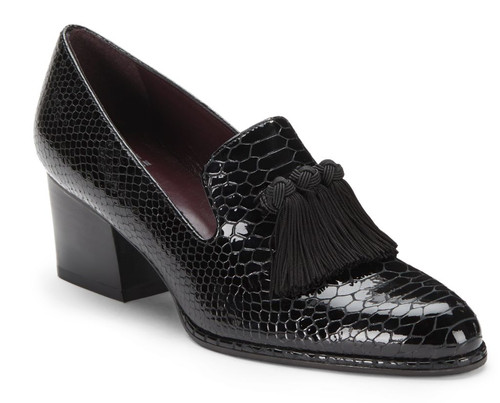 Mocassino con tacco nappa - mocassino,
