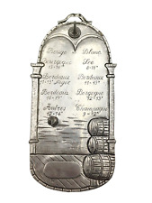 TARGA PORTACHIAVI da cantina vini , d'epoca punzonato