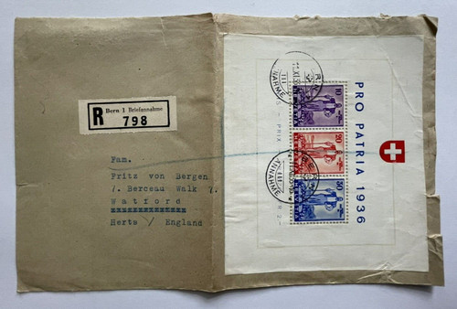1936 svizzera blocco pro - 1936,