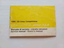 Cagiva WMX 125 Cross Competizione 1982 manuale uso libretto originale