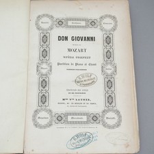 Mozart Don Giovanni Edizione de Luxe Mme Vve Launer Italiano 1845 1°Z