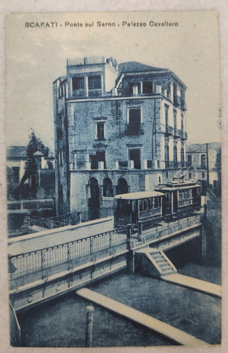 Cartolina scafati salerno tram - salerno,