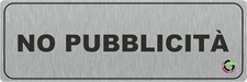 TARGHE ADESIVE ALLUMINIO - No