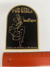 Adesivo For Girls Negozio Roma