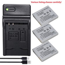 Batteria o caricabatteria per canon NB-4L IXUS 30 40 50 55 60 65 70 75 80 IS ZOOM cam