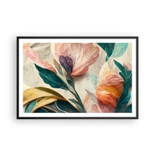 Poster 91x61cm fiori - 91x61cm, vintage