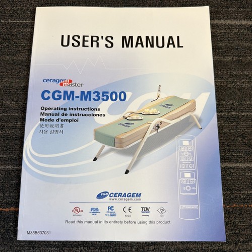 Ceragem cgm m3500 - ceragem, cgm-m3500