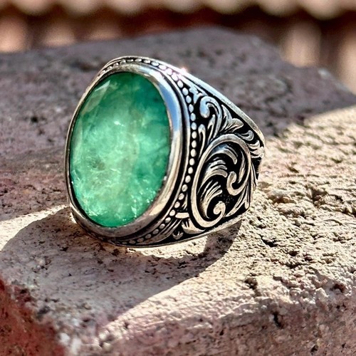 Anello uomo argento 925 pietra