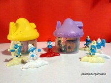 Casetta lilla+ Casetta gialla VILLAGGIO PUFFI HAPPY MEAL MC DONALD 2017 