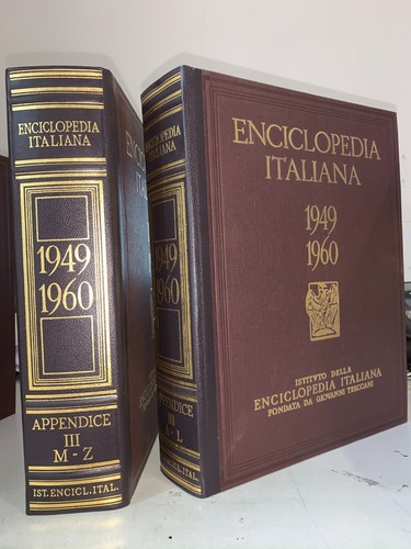 Enciclopedia italiana - enciclopedia,