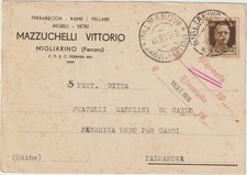 MIGLIARINO - FERRARECCIA, RAME, PELLAMI, MOBILI, VETRI - MAZZUCCHELLI (FERRARA)