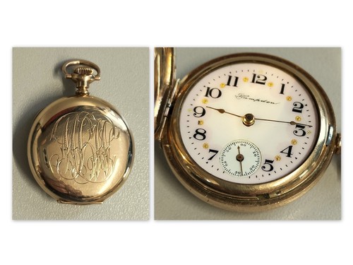Antico orologio tasca hampden - orologio,
