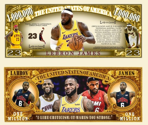 Lebron james banconota million - banconota,