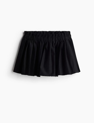 Black loosefit mini skirt - loosefit,