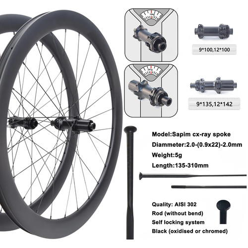 Set ruote bici - , fibra