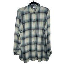 Top donna J.Jill L plaid verde