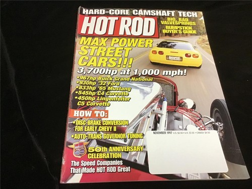 Hot rod magazine - magazine, november