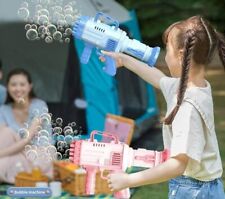 Spara Bolle Di Sapone Pistola Sparabolle +2 Ricariche Giocattolo Bambini Piscina