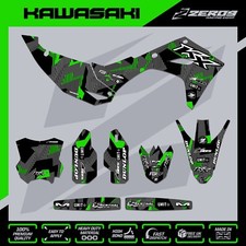 KAWASAKI KX KXF MOTOCROSS MX Kit grafica: KX KXF 125 - 450 LAZR BLK/GRN