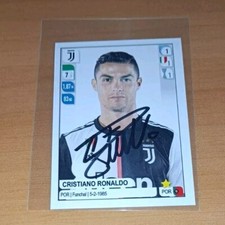AUTOGRAFO Cristiano Ronaldo HAND SIGNED Panini 2019 2020