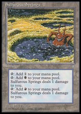 MTG SULFUROUS SPRINGS ENGLISH - PLAYED/ROVINATA SORGENTI SULFUREE - IA - MAGIC