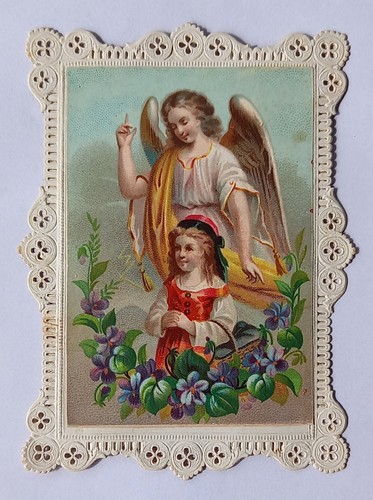 Santino antico merlettato - antico,