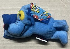 1x Mini Peluche Lupo Alberto Con Cuscino Blu Blue O Rosso Red New