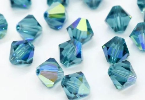 Swarovski 4mm cristallo bicono - cristallo,