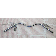 Manubrio completo cromato per VESPA 125 V30T A V33T APE AB1-2 faro basso 3 marce