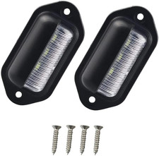 2PCS Luce Targa LED 6500K -