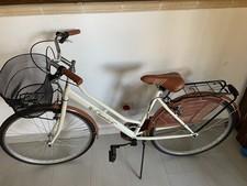 Bicicletta Donna da Passeggio Olanda Beige Misura 26 Bici da città con Cestino