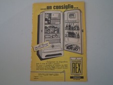 advertising Pubblicità 1955 FRIGORIFERI REX 145- 170 LITRI