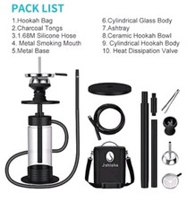 Shisha Narghile In Silicone E Acciaio.