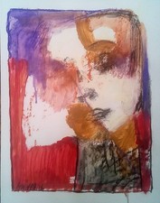 Quadro "Ragazza" carta 40 x 30