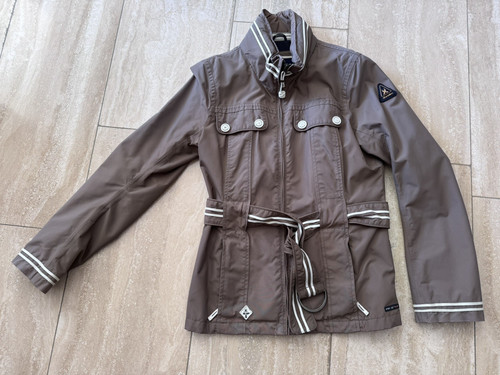 Taupefarbene damen jacke von - taupefarbene,