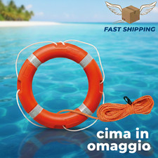 SALVAGENTE ANULARE Ø61 CM OMOLOGATO RINA + CIMA GALLEGGIANTE NAUTICA DA DIPORTO