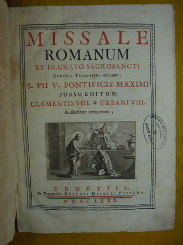 Missale romanum venise 1780 - romanum,