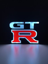 Insegna  Led Nissan GTR Luminosa  Logo Lampada Da Tavolo Parete Gtr34 Nismo